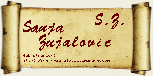 Sanja Zujalović vizit kartica